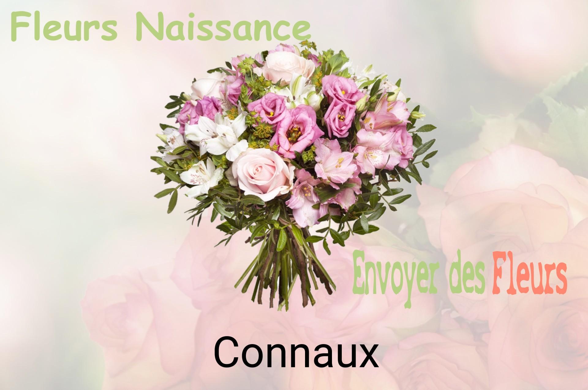 Bouquet de fleurs de naissance livré à Connaux